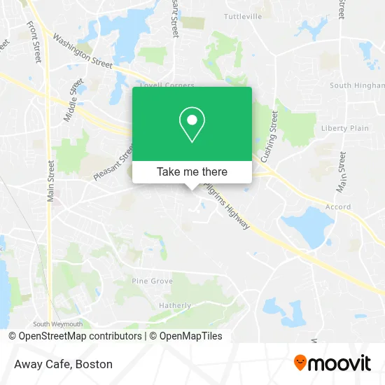 Away Cafe map