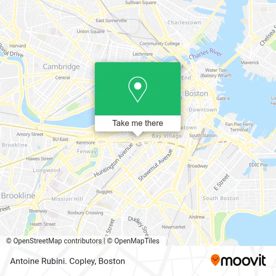 Antoine Rubini. Copley map