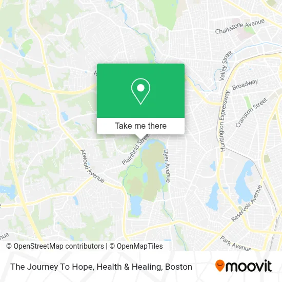 The Journey To Hope, Health & Healing map