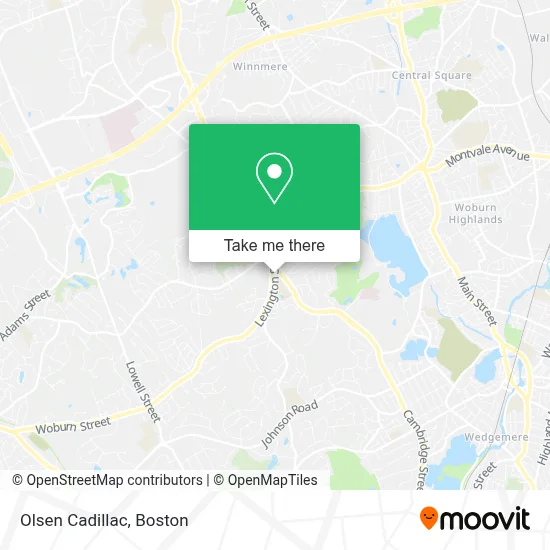 Olsen Cadillac map