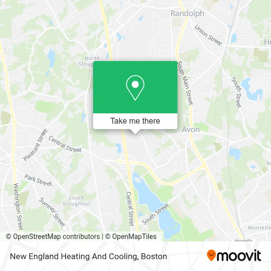 New England Heating And Cooling map