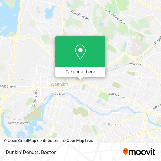 Dunkin' Donuts map