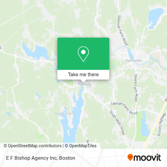 E F Bishop Agency Inc map