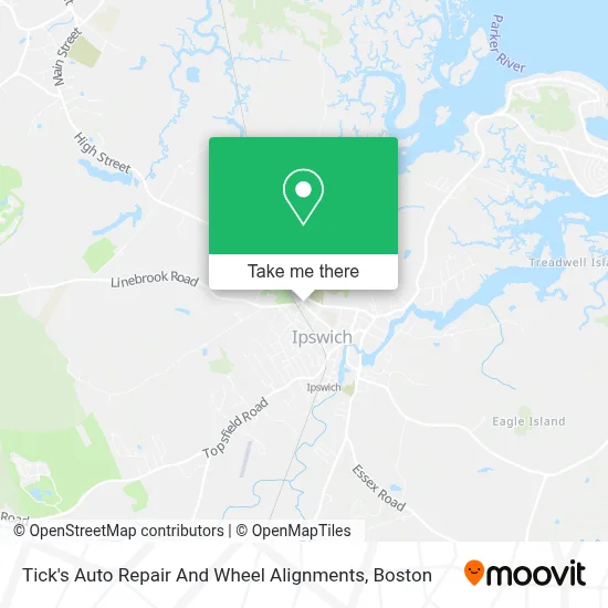 Tick's Auto Repair And Wheel Alignments map