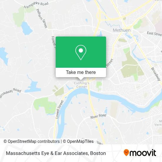 Massachusetts Eye & Ear Associates map