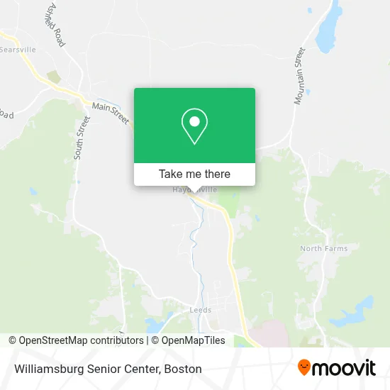 Williamsburg Senior Center map