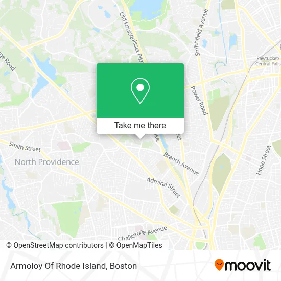 Armoloy Of Rhode Island map