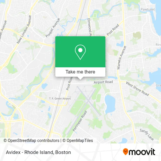 Avidex - Rhode Island map
