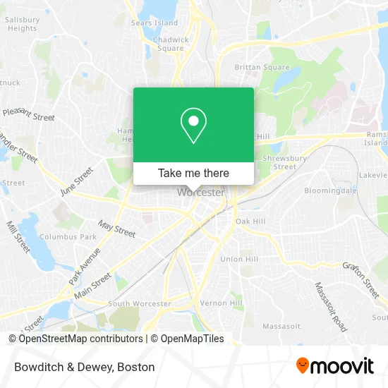 Bowditch & Dewey map