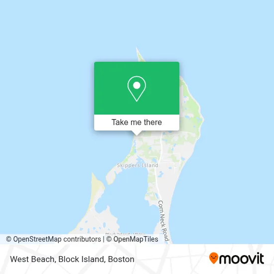 West Beach, Block Island map