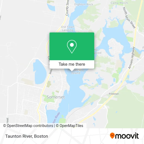 Taunton River map