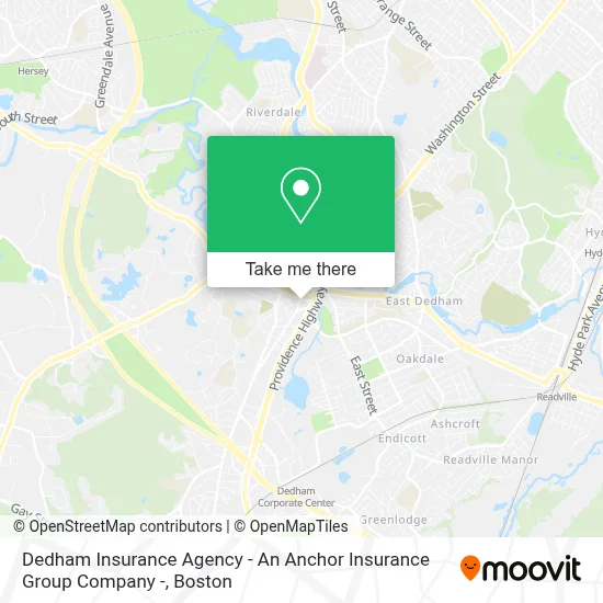 Dedham Insurance Agency - An Anchor Insurance Group Company - map