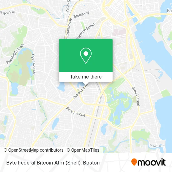 Byte Federal Bitcoin Atm (Shell) map