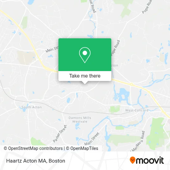 Haartz Acton MA map