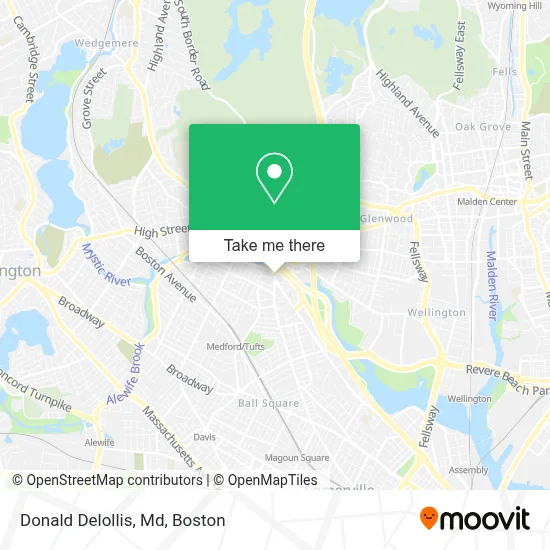 Donald Delollis, Md map