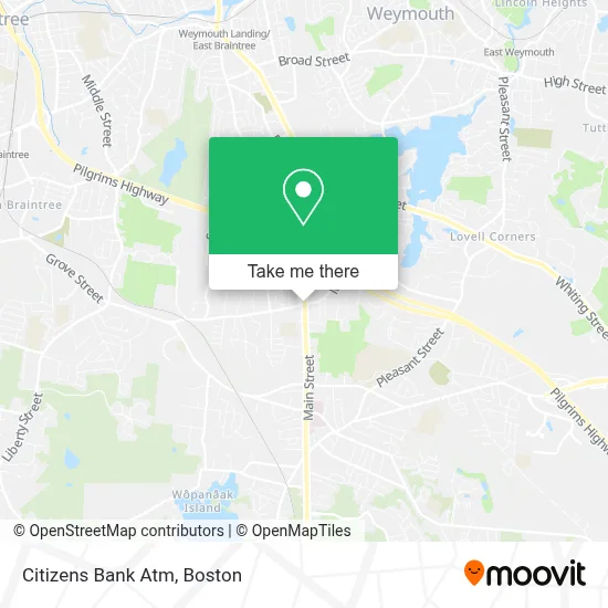 Citizens Bank Atm map
