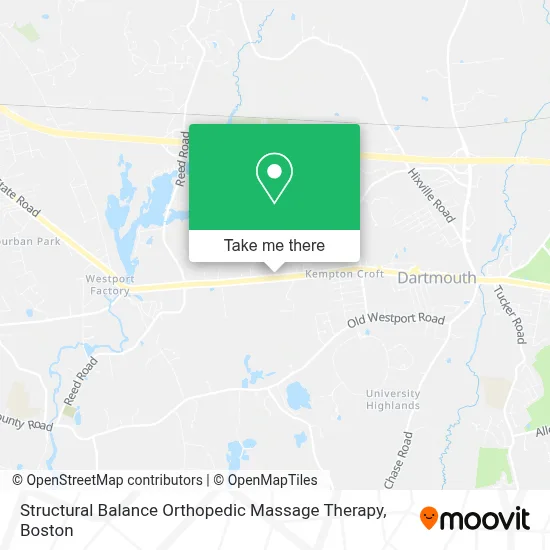 Structural Balance Orthopedic Massage Therapy map