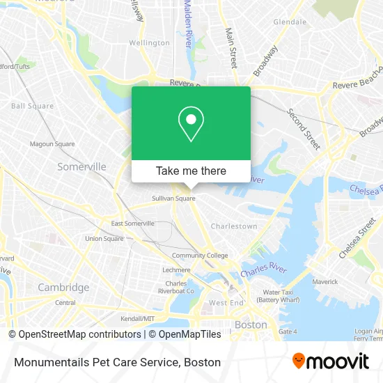Monumentails Pet Care Service map