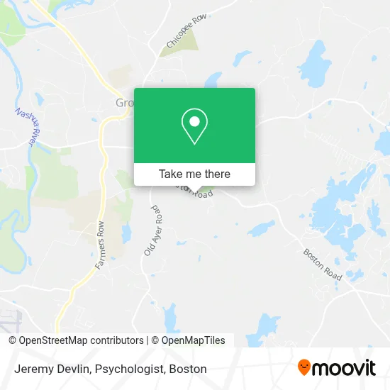 Jeremy Devlin, Psychologist map