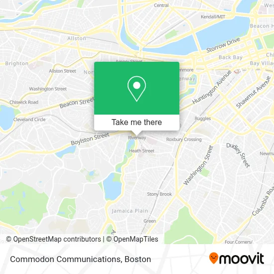 Commodon Communications map