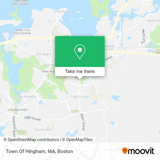 Town Of Hingham, MA map