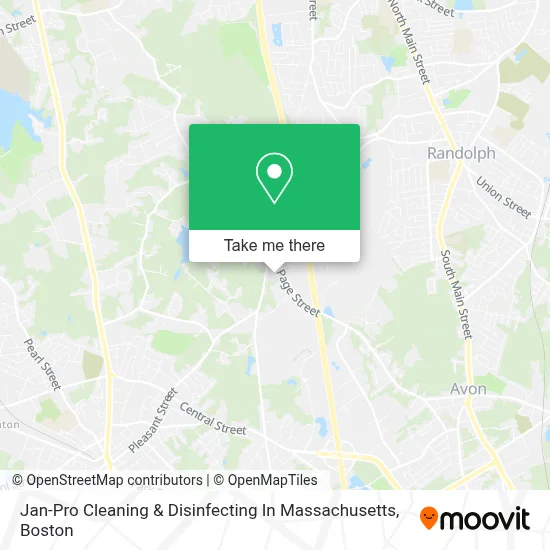 Jan-Pro Cleaning & Disinfecting In Massachusetts map