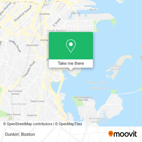 Dunkin' map