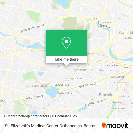 St. Elizabeth's Medical Center Orthopedics map