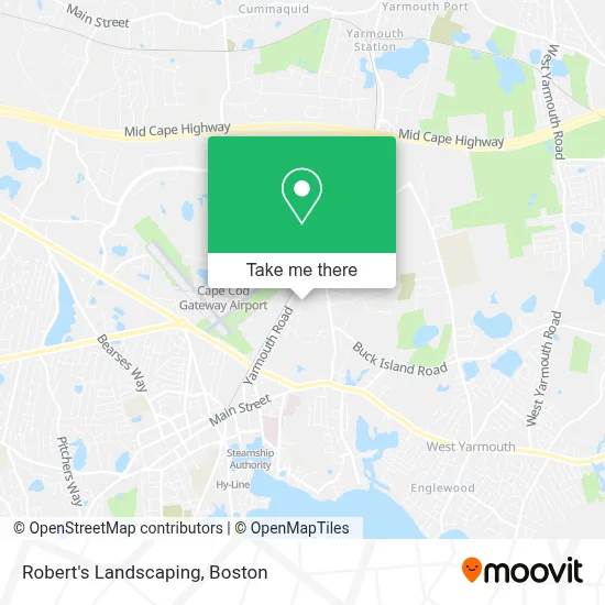 Robert's Landscaping map