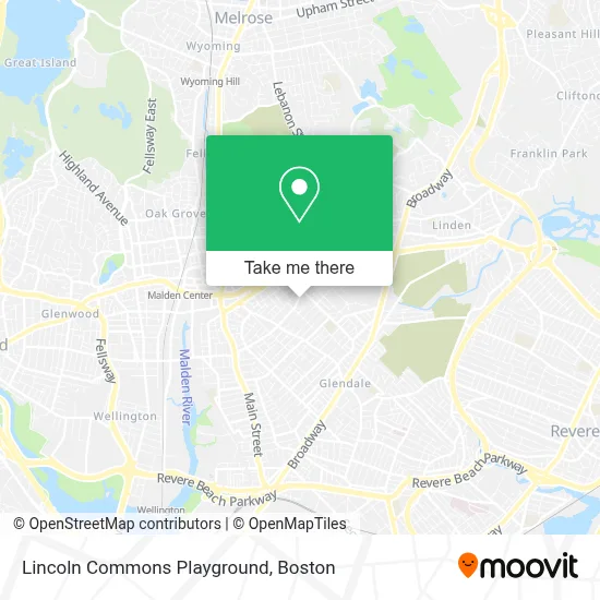 Lincoln Commons Playground map