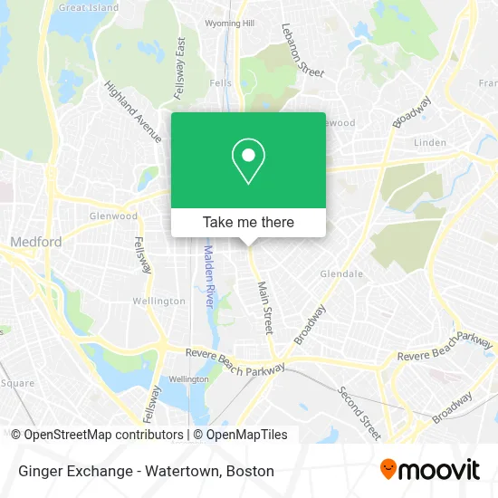 Ginger Exchange - Watertown map