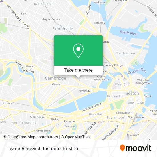Toyota Research Institute map