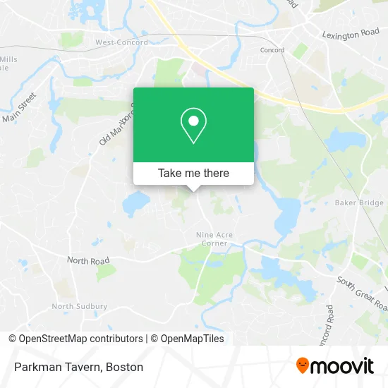Parkman Tavern map