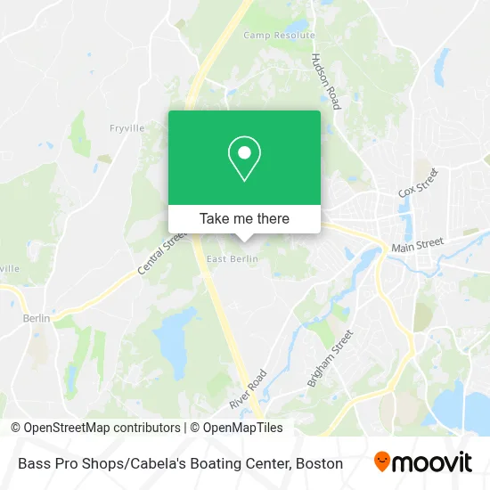 Bass Pro Shops / Cabela's Boating Center map
