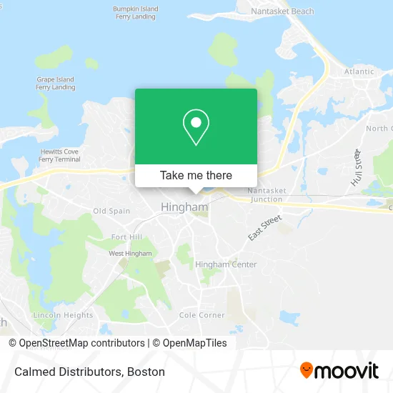 Calmed Distributors map
