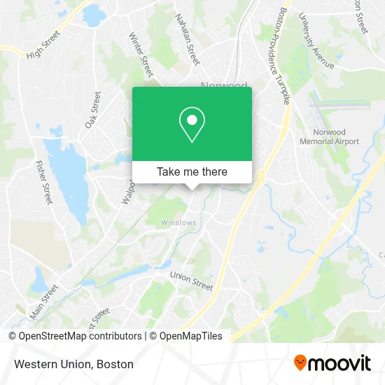 Western Union map