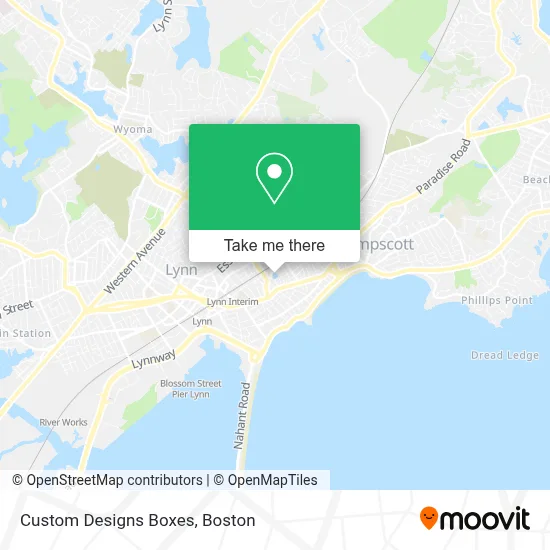 Custom Designs Boxes map