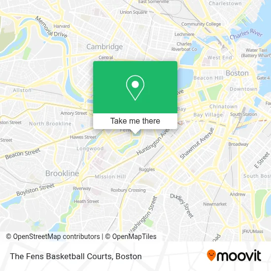 The Fens Basketball Courts map