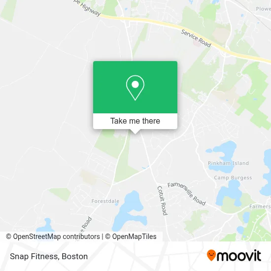 Snap Fitness map
