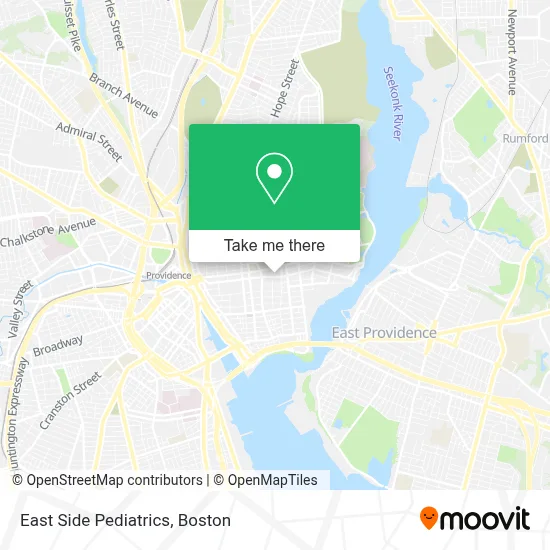 East Side Pediatrics map