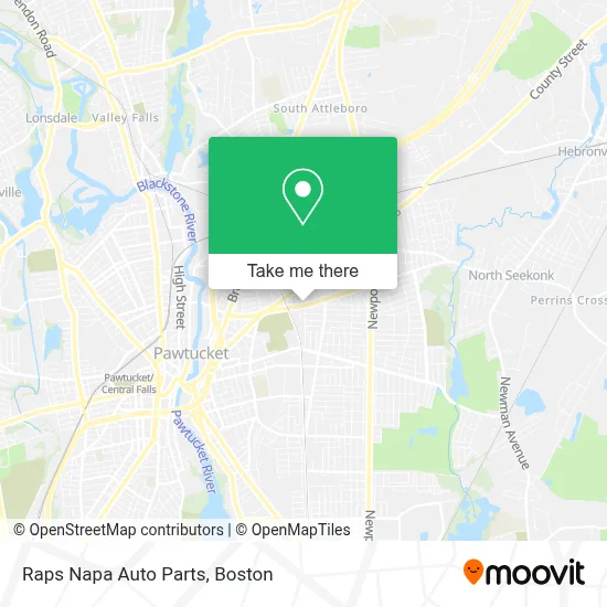 Raps Napa Auto Parts map
