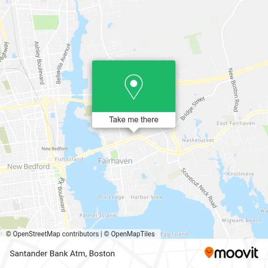 Santander Bank Atm map