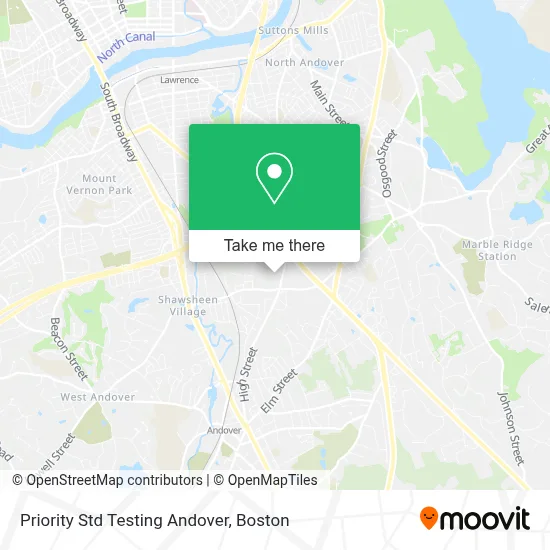 Priority Std Testing Andover map