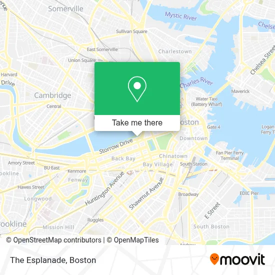 The Esplanade map