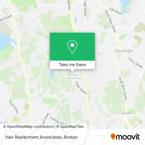 Hair Replacment Associates map