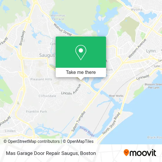 Mas Garage Door Repair Saugus map
