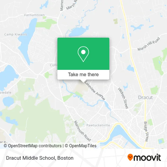 Dracut Middle School map