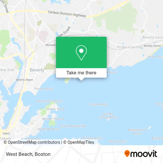 West Beach map