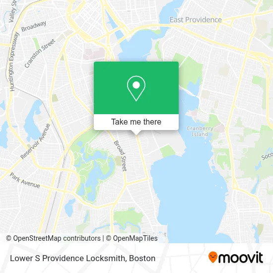 Lower S Providence Locksmith map