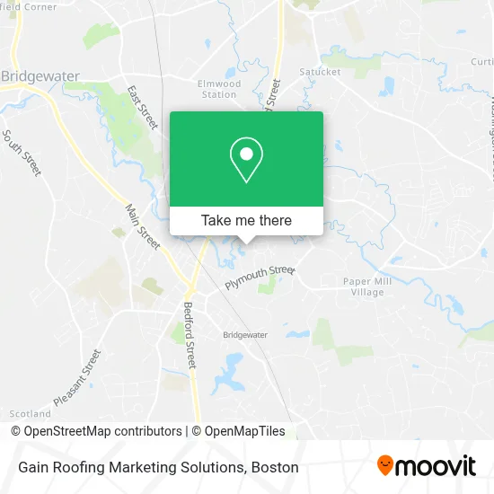 Gain Roofing Marketing Solutions map
